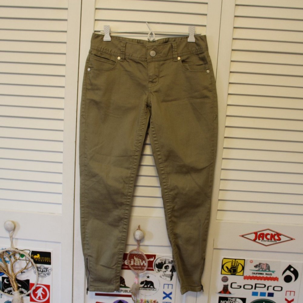 Army Green American Rag Skinny Pants
